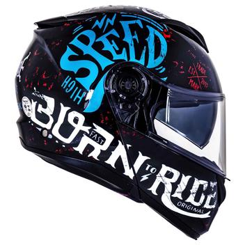 Capacete Norisk Force Born To Ride Azul - Capacete de Moto - Magazine Luiza