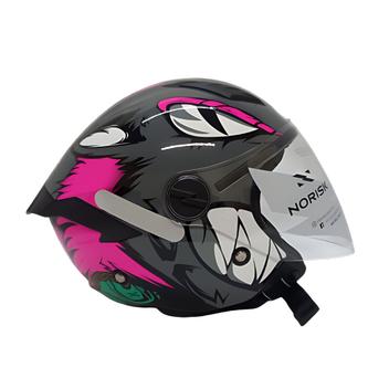 Capacete Norisk Neo Hyena Cinza Rosa Pink - Capacete de Moto - Magazine ...