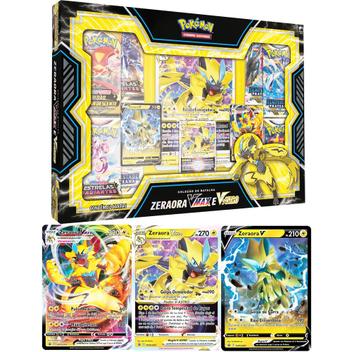 2 Box Pokémon Coleção de Batalha Deoxys e Zeraora VMAX e V-Astro Copag