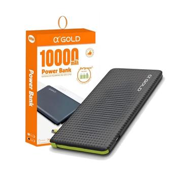 Carregador Portátil A'Gold 10.000 mAh Com Cabo Agregado - Alphagold ...