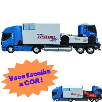 Caminhão + Carreta Iveco Racing Copa Truck 450 - Usual Brinquedos no  Shoptime