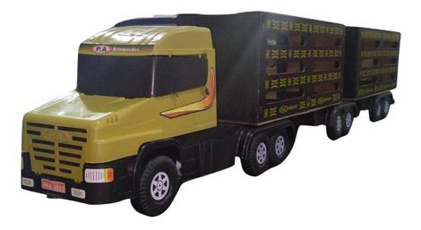 Caminhão Carreta Carga de Madeira Brinquedo Infantil - GGB Brinquedos -  Caminhões, Motos e Ônibus de Brinquedo - Magazine Luiza