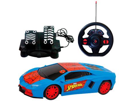 Carro de Controle Remoto Homem-Aranha Spiderman Candide 5845 - Carrinho de Controle  Remoto - Magazine Luiza
