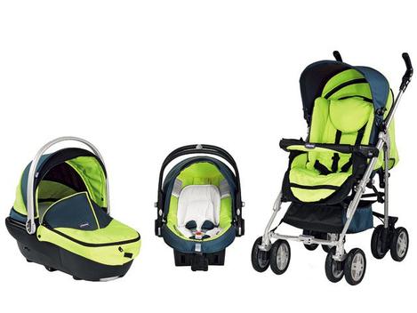 Poussette trio shop chicco vert anis