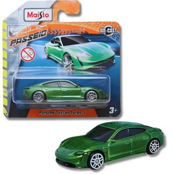 Carrinho Porsche Taycan Turbo S Verde 15079 - Maisto - Carrinhos