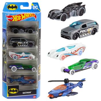 Carrinhos Hot Wheels Batman - Escala 1:64 - Pacote com 5 Unidades (com ...