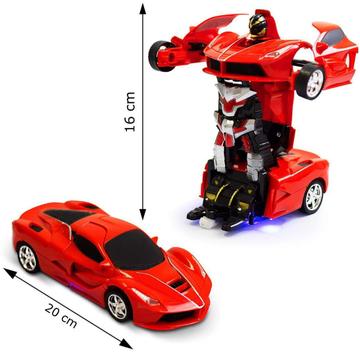 Carro Controle Remoto 2 Em 1 Robo E Conversivel Dm Toys