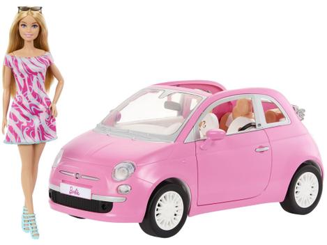 Carro da Barbie Fiat 500 Mattel com Acessórios - Carrinho de Brinquedo ...