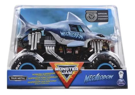 Carro Monster Jam Escala 1:24 Megalodon Tubarão 2022 Sunny