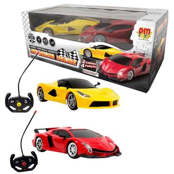 Carro Controle Remoto Batalha Veloz 2 Carros Brincando em Dupla DMTOYS J.A  BRINKS - Diversão Garantida!