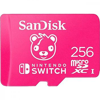 Cartão de memória SanDisk 256GB Nintendo Switch UHS-I com