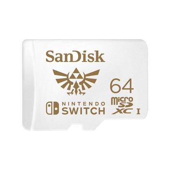 Cartão de Memória SanDisk Micro SD Nintendo Switch 64GB - SDSQXAT