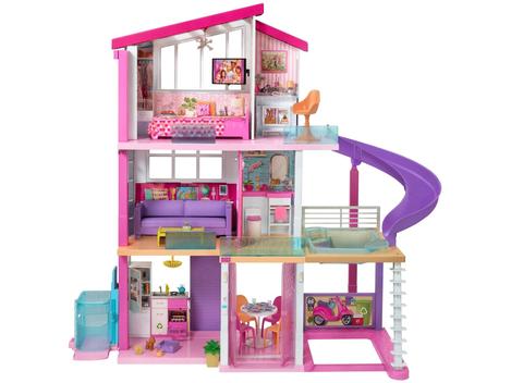 Casinha Barbie Casa Completa + Acessorios 145 Peças Total