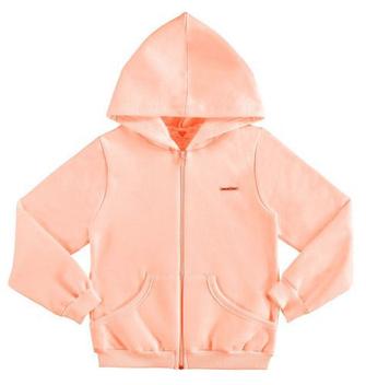 peach colour moletom com capuz