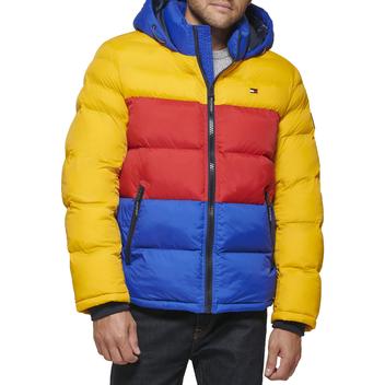 Casaco Masculino Tommy Hilfiger com Capuz - Amarelo/Vermelho/Azul ...