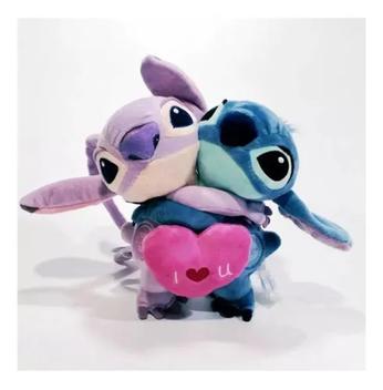 Genuíno disney lilo & stitch casal recheado de pelúcia bonecas