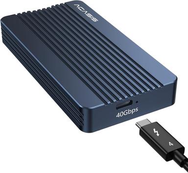 Digitus USB M.2 harde schijf behuizing, SDD, extern, NVMe, 40Gbps, USB 4.0, aluminium, zonder gereedschap