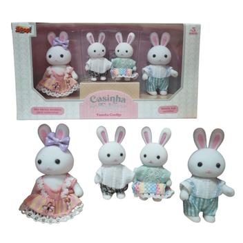 Casinha Feliz Conjunto Familia Coelho Sortido ZP01377 - Zoop Toys
