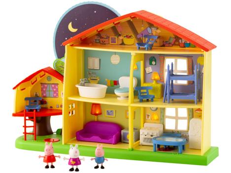 Casa da Peppa com Figuras - Diversão Noite e Dia - Com Som e Luz - Hasbro -  superlegalbrinquedos