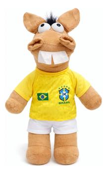 Cavalinho Pelúcia Brasil Camisa 10 Copa Torcedor 2026 55cm Preto