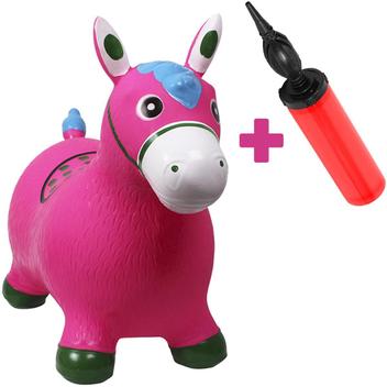 Doki-pvc cavalo inflável pulando brinquedo, borracha, para