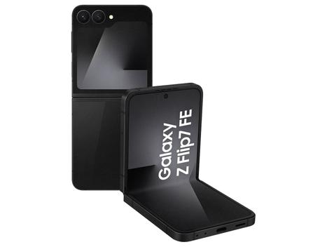 Celular Samsung Galaxy Z Flip7 FE 128GB Preto 5G 8GB RAM Tela 6,7" Câm. Dupla de 50MP Galaxy AI - Galaxy Z Flip 7 - Magazine Promosam