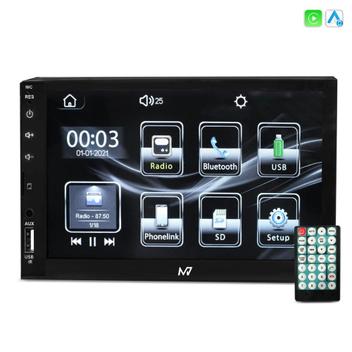 Central Multimídia Mp5 7 Polegadas Apple Carplay Android Auto Bluetooth ...