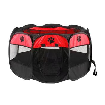 Red Atmx Cercado Pet Dobrável Cercadinho Cães Gatos 88 x 60cm Red - ATMX ...