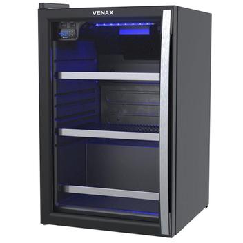 Geladeira/refrigerador 102 Litros 1 Porta Preto Blue Light Invertida - Venax - 220v - Expvbl102