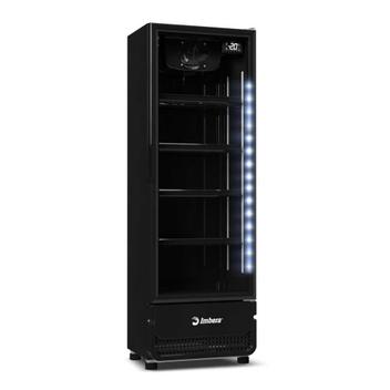 Geladeira/refrigerador 393 Litros 1 Porta Preto Full Black Porta de Vidro - Imbera Beyond Cooling - 220v - Ccv290