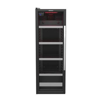 Geladeira/refrigerador 200 Litros 1 Porta Preto Color Light Porta Invertida - Venax - 110v