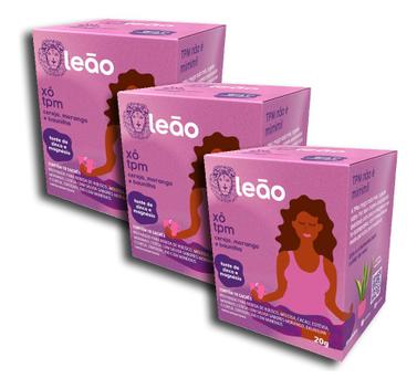 Chá Leão Xô Tpm Cereja Morango E Baunilha 10 Sachês Kit 3 - Matte