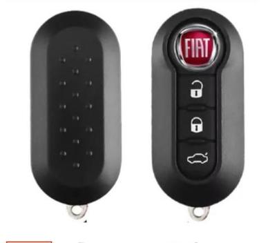 New White Flip Key Shell Case For Fiat Punto, 500, Bravo, Doblo - Remote Key Repair