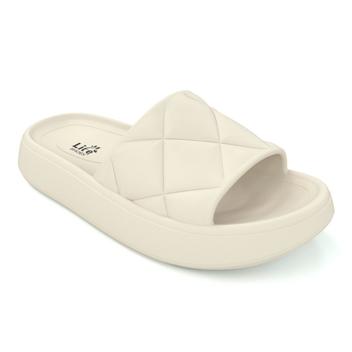 Chinelo soft slide nuvem plataforma nude confort feminino flatform