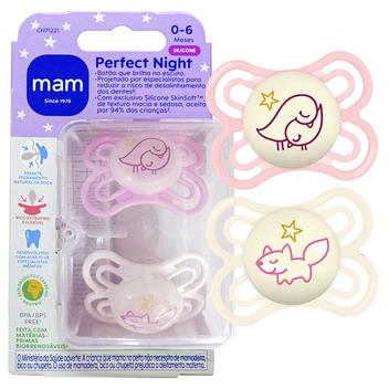 Chupeta MAM Bico Perfect 0-6 Meses Embalagem Dupla Menino Menina Mam ...