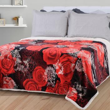 Cobertor Casal Sherpa Dupla Face Sultan Realce Premium - Cobertor