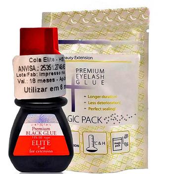 Premium Black Glue U+ 3ml: Cola para Alongamento de Cílios de Alta