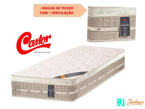 Colchão Castor Premium Tecnopedic Solteiro 78x188x30 - Molas Firme ...