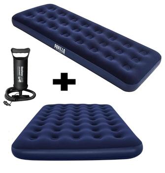Colchao Inflavel Casal e Colchao Inflavel Solteiro com Bomba De Ar Kit ...