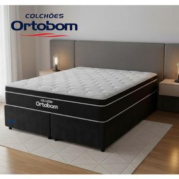Colchão Ortobom Elegant King Size Molas Ensacadas Base Box Bipartida ...