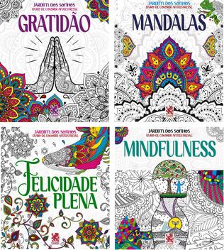 Kit c/4 livros para colorir - mandalas arteterapia antiestresse 2022 -  Livro de Colorir - Magazine Luiza