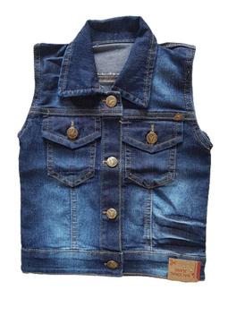 Colete jeans para menino 2025