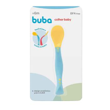 Colher Para O Bebe Flexível Azul Buba 5248 Meninos - Impherial Shop