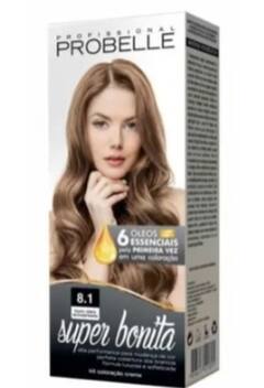 Coloração Super Bonita 8.1 Louro Claro Acinzentado 50g - Probelle ...