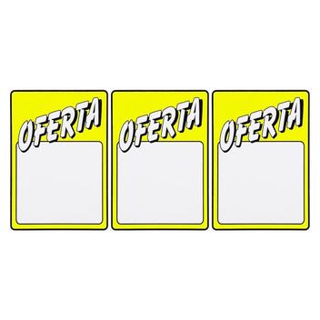 Combo 3 Placas De Sinalização Oferta 20X30 - P-18 F9E