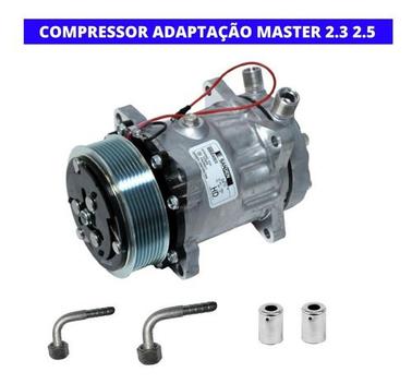 Compressor Adaptação Master 2.3 2.5 7h15 Sanden Americano - Autopeças ...