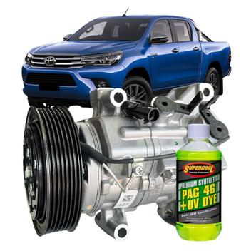 Compressor Ar Condicionado Toyota Hilux 2.8 2016 Em Diante