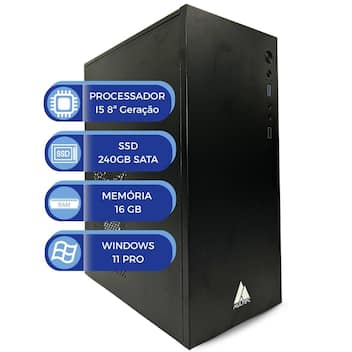 Computador MultiPc Office Intel I5 8ª Geração SSD 240GB RAM 16GB