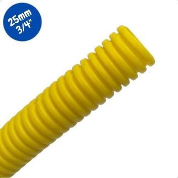 Conduite Corrugado Amarelo De 3/4 25Mm Rolo Com 50 Metros - Higipack ...