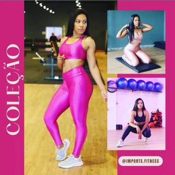Conjunto fitness Academia Preto detalhes em Rosa - LIVING STAR - Conjunto  de Roupa Fitness - Magazine Luiza
